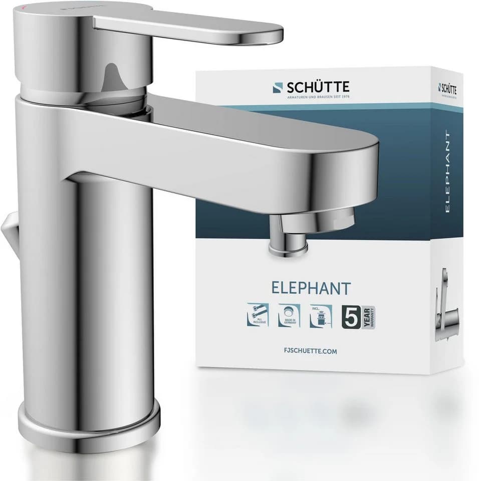 Schütte Waschtischarmatur ELEPHANT Chrom Pop Up Ablaufventil - Bild 3