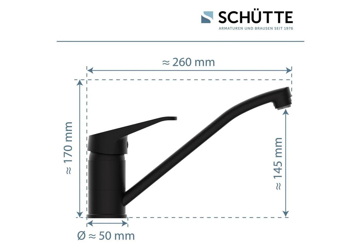 Schütte Spültischarmatur TASSONI Niederdruck Armatur Küche 360° schwenkbarer Wasserhahn - Bild 5