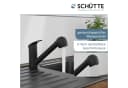 Schütte Spültischarmatur DIZIANI Schwarz mit herausziehbarer Brause Bild 1