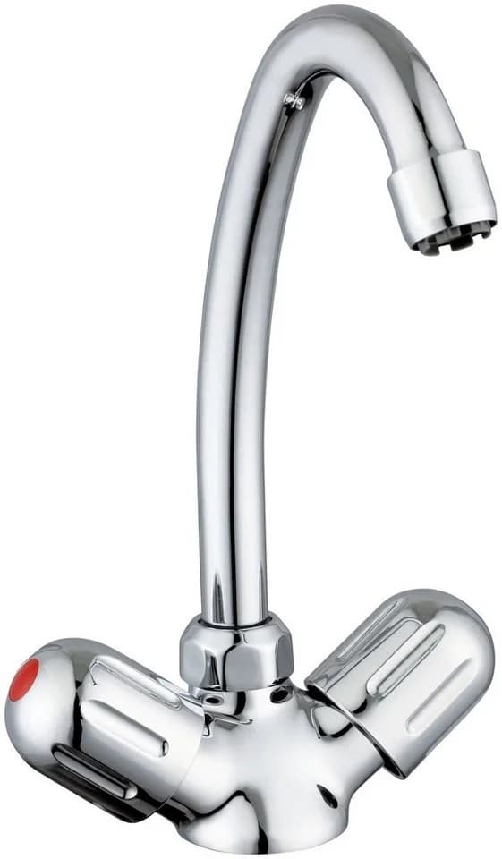 SCHÜTTE PERUZZI Spültischarmatur Chrom Messing - Bild 3