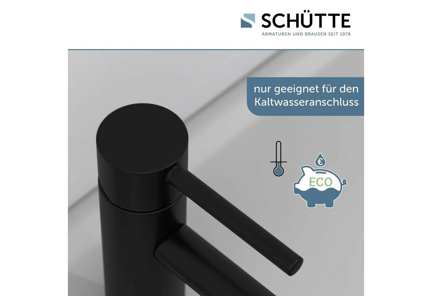 SCHÜTTE ARAGON Standventil Schwarz Matt Kaltwasser - Bild 4