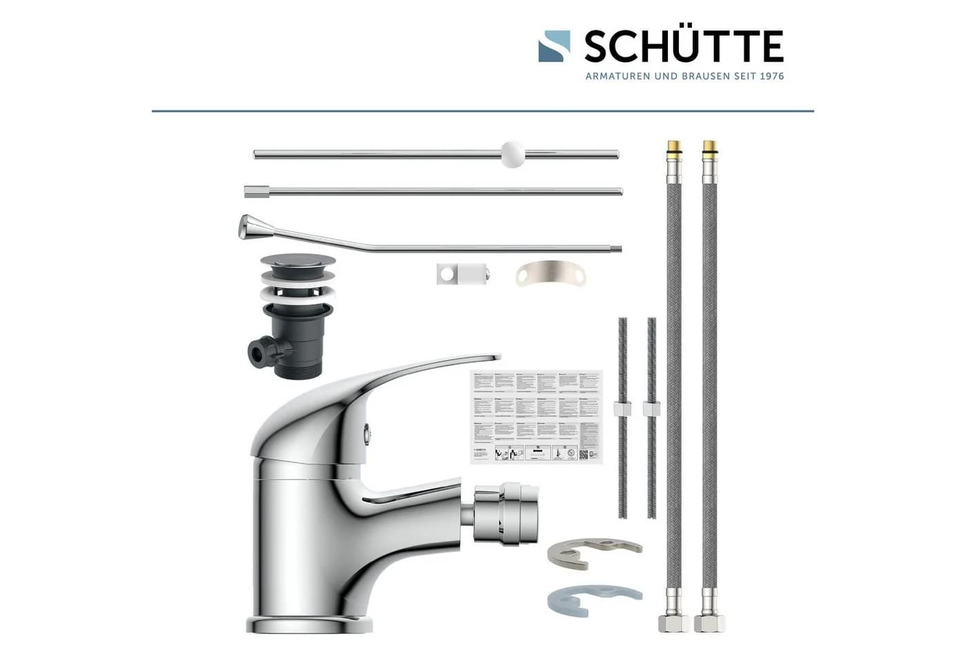 Schütte Bidetarmatur Athos zierlich Chrom mit drehbarem Auslauf - Bild 5
