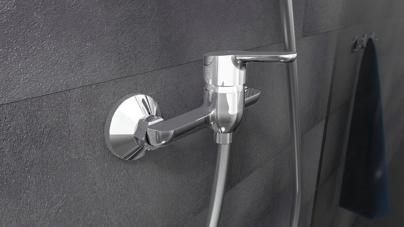 SCHÜTTE Duscharmatur Vico Silber Verchromt Mischbatterie Dusche