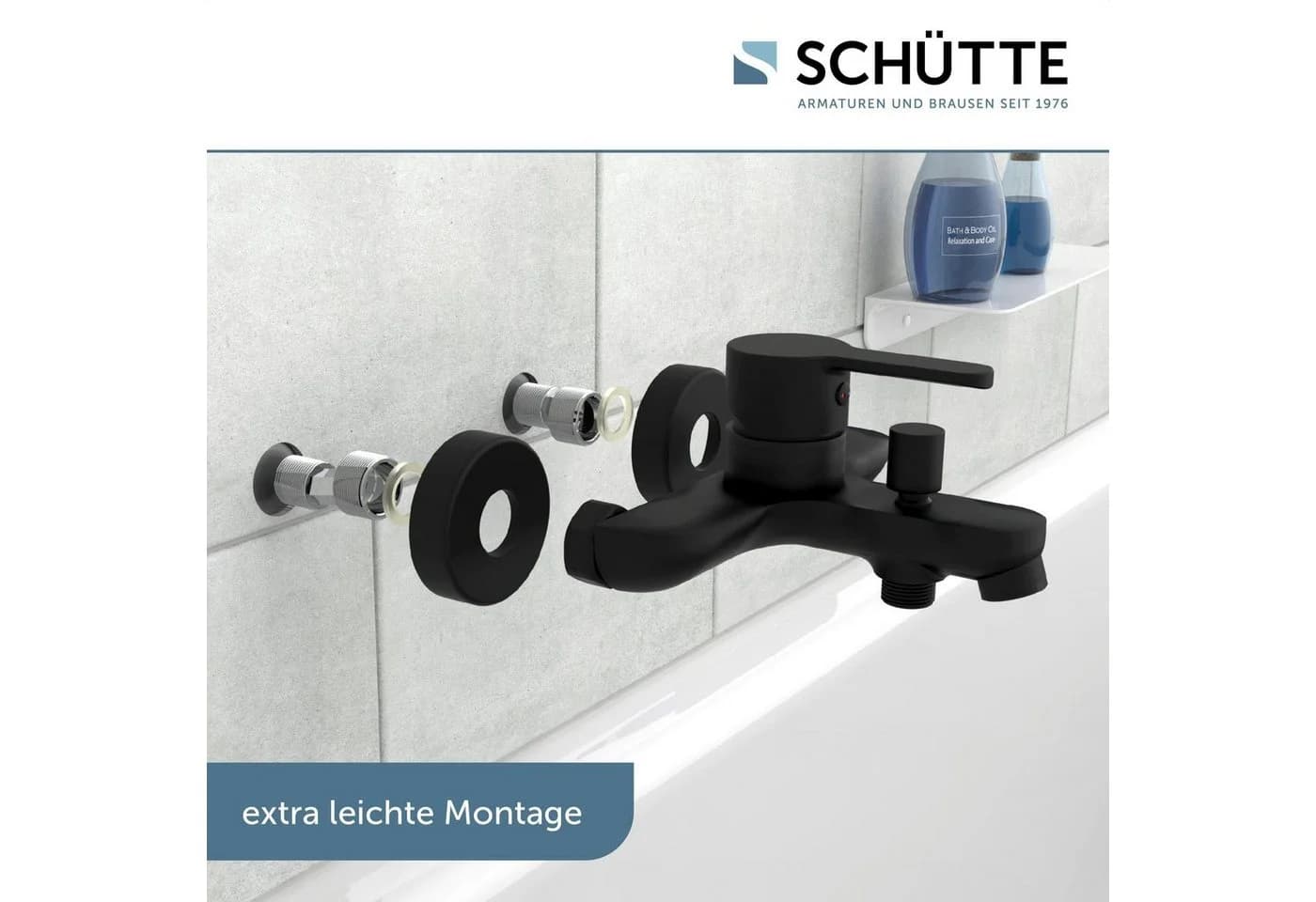 Schütte Wannenarmatur DENVER geräuscharme Kartusche Marken-Mischdüse - Bild 5