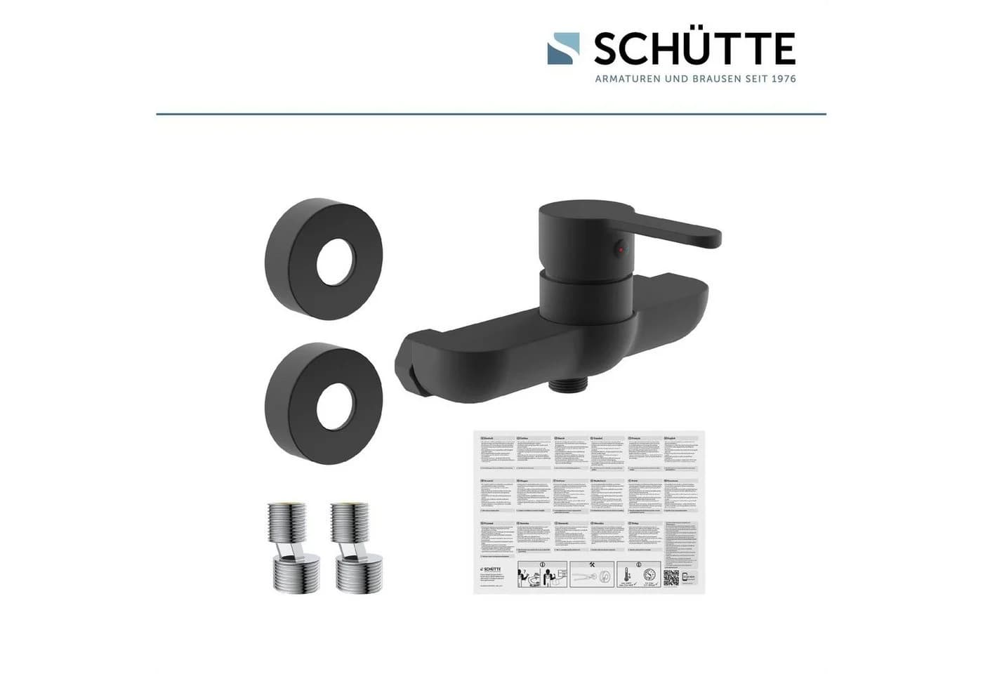 SCHÜTTE Duscharmatur DENVER Schwarz Matt Einhebelmischer - Bild 4