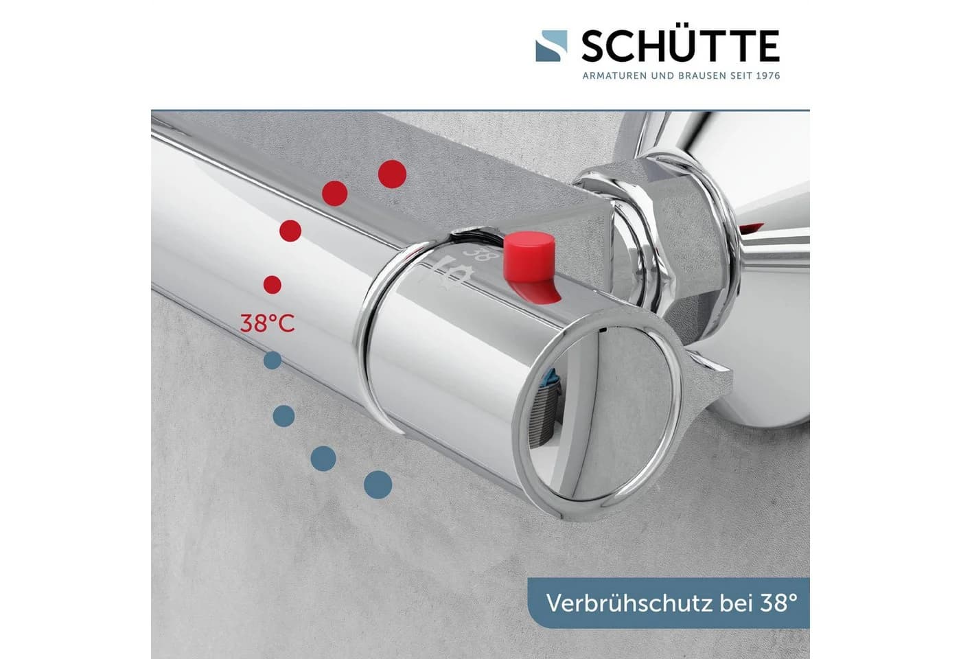 Schütte Duscharmatur Vigo mit Thermostat Chrom - Bild 5