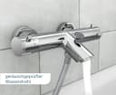 Schütte Wannenarmatur London Thermostat Chrom Badewanne Bild 3