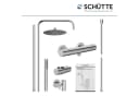 Schütte Brausegarnitur AQUADUCT 120 cm Höhenverstellbar Antikalk Wassersparend Bild 1