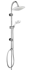 SCHÜTTE Teneriffa Brausegarnitur Chrom Grau Regendusche Handbrause Bild 2