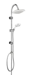 SCHÜTTE Teneriffa Brausegarnitur Chrom Grau Regendusche Handbrause Bild 4