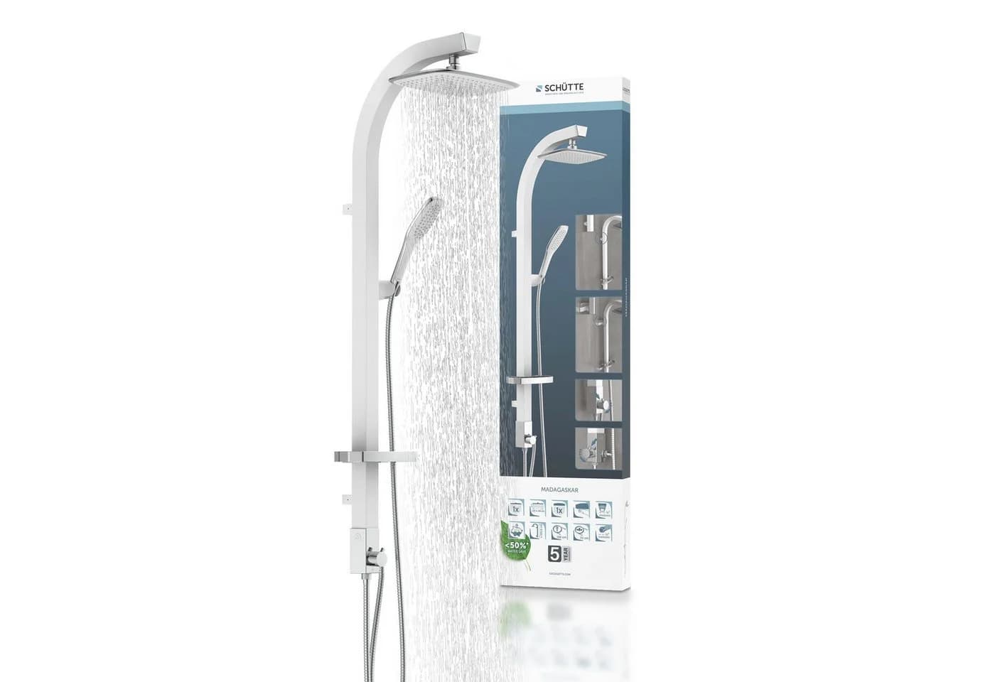 SCHÜTTE Brausegarnitur MADAGASKAR Weiß 2-in-1 Duschsystem - Bild 2