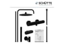 Schütte Brausegarnitur AQUADUCT 120 cm Silber Edelstahl Bild 1