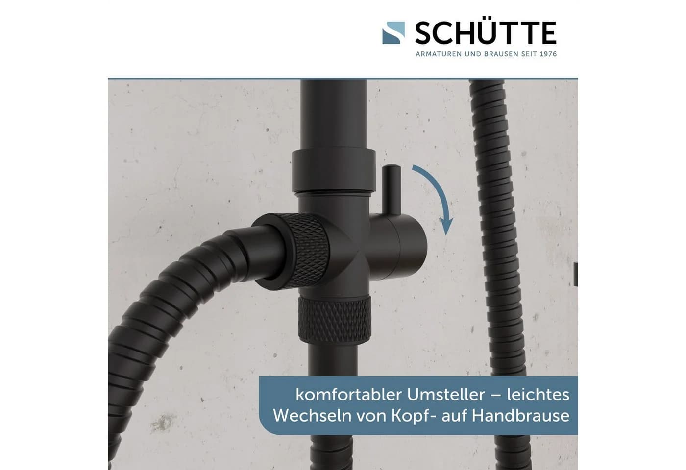 Brausegarnitur SCHÜTTE TOKYO Schwarz ABS-Kunststoff - Bild 4