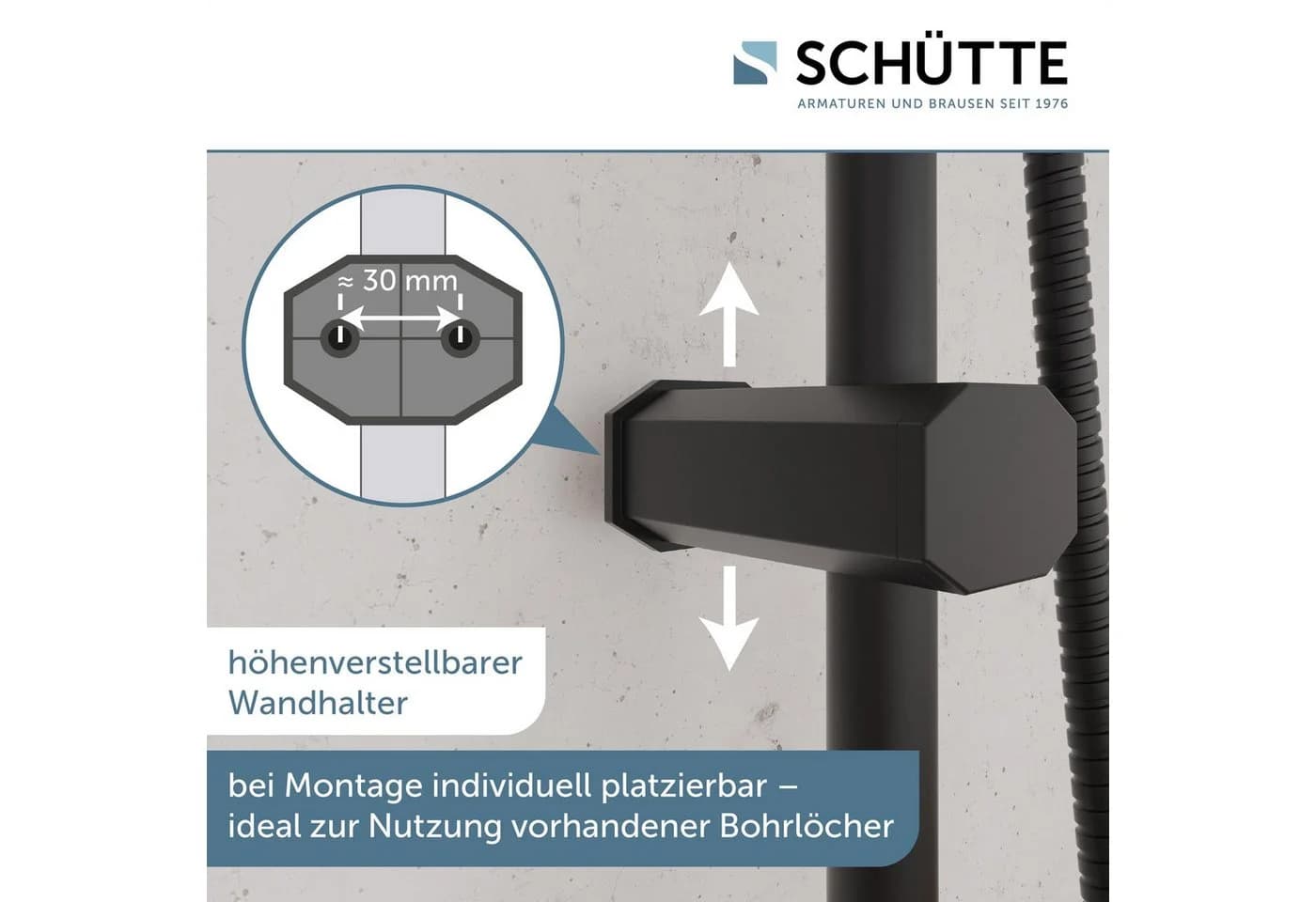 Brausegarnitur SCHÜTTE TOKYO Schwarz ABS-Kunststoff - Bild 5