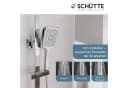 Schütte Brausegarnitur GRAN CANARIA Duschsystem Chrom mit Thermostat Bild 5