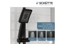 SCHÜTTE Duschbrause TRENTO Schwarz Matt mit Thermostatarmatur Bild 5