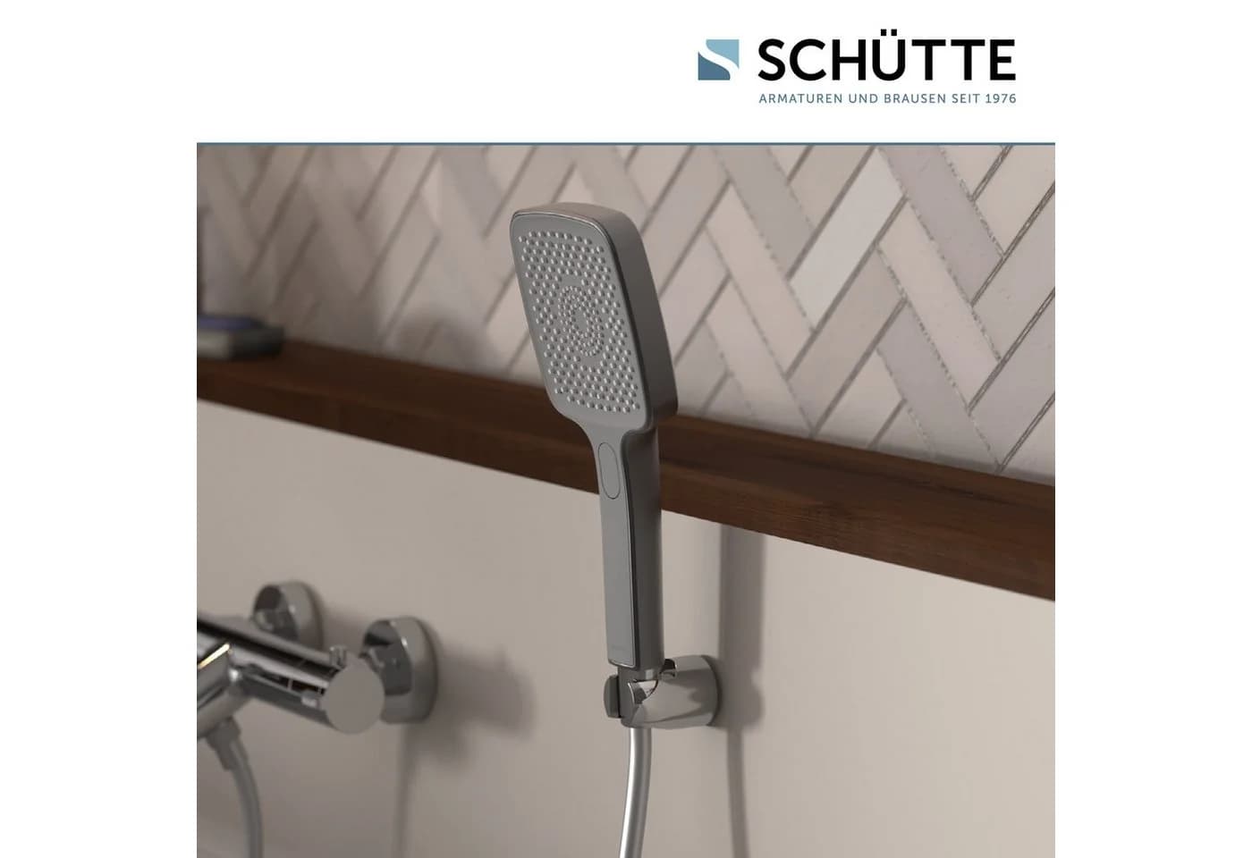 Schütte Handbrause HAWAII Graphit Matt 3-fach verstellbar