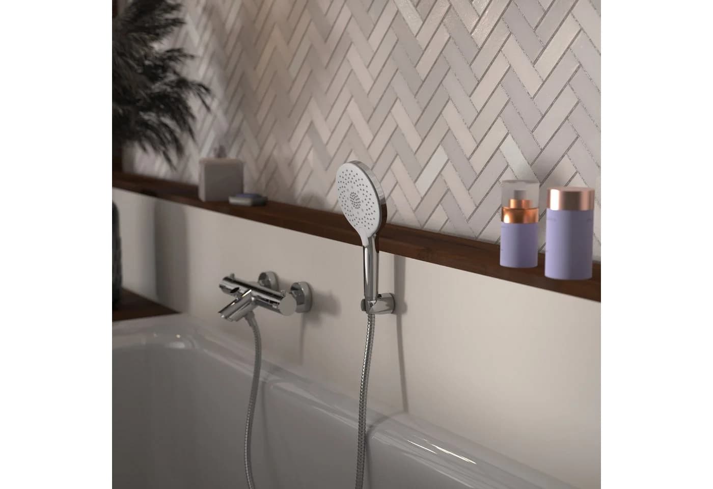 Schütte Handbrause SUMATRA 3-fach verstellbar Silber