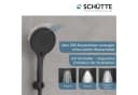 Schütte Handbrause CAPRI Schwarz Matt 3-fach verstellbar Antikalk Bild 1