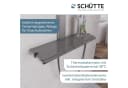 SCHÜTTE Duschsystem HAWAII Überkopfbrause-Set Graphit Matt mit Thermostat Bild 3