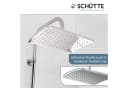 SCHÜTTE Brausegarnitur Mallorca Duschsystem Regendusche Handbrause Chrom Grau Bild 5