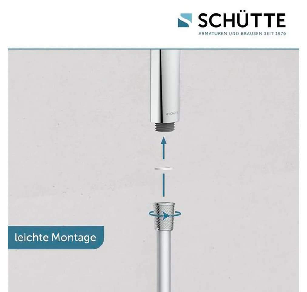 SCHÜTTE Handbrause RAVENNA 3-fach verstellbar chrom/weiß - Bild 5