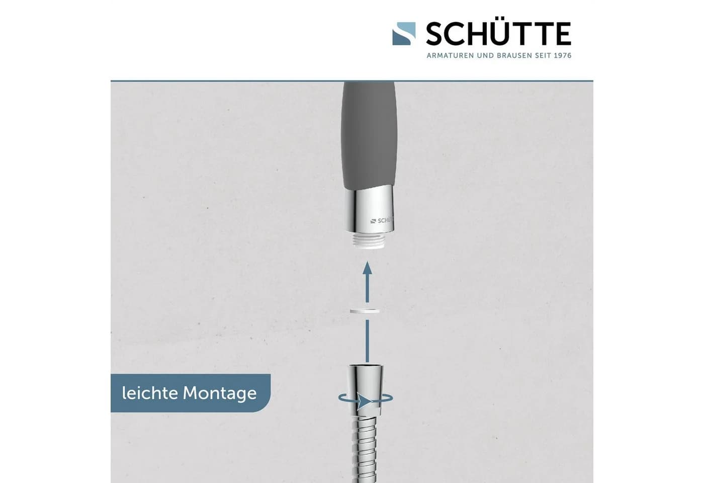 Schütte Handbrause VITAL mit 4 Strahlarten Chrom/Schwarz - Bild 5