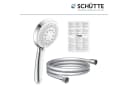 Schütte Handbrause TORINO 5 Strahlarten Antikalk Silber Bild 5