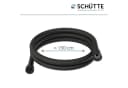Schütte Brauseschwarz Matt 1/2 Zoll Anschluss Wasserspardichtung Bild 3