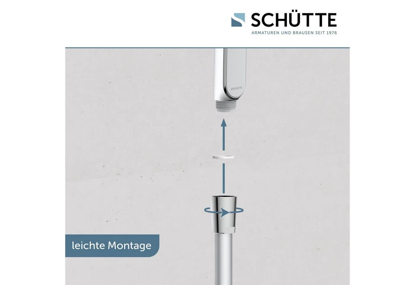 Schütte Stangenbrause-Set KARIBIK, Höhe 78,5 cm, 3 Strahlarten, höhenverstellbar, mit Antikalk-Beschichtung, wassersparend - Bild 5