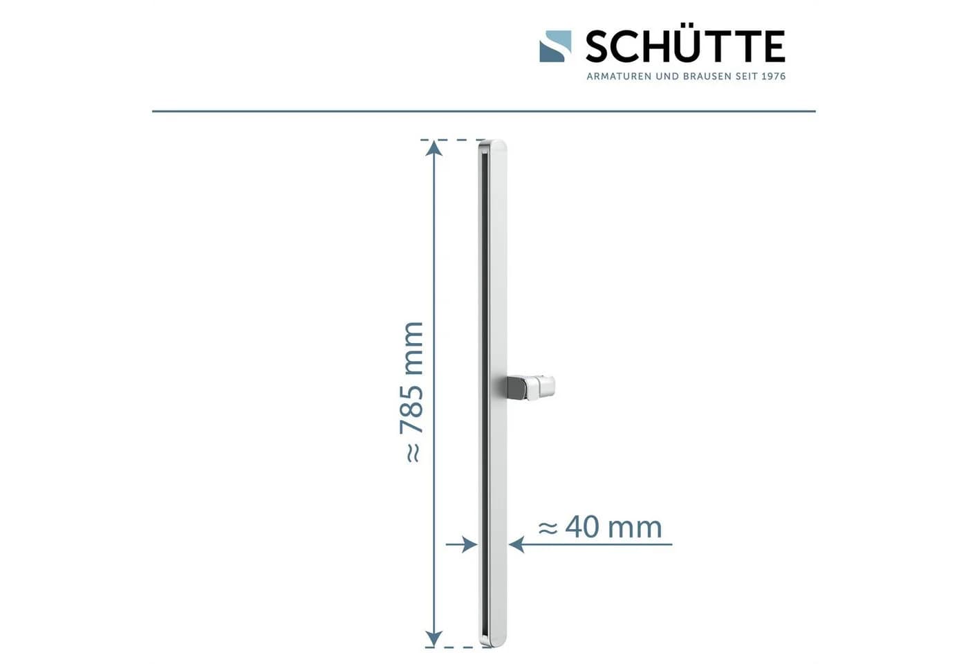 SCHÜTTE Duschstange KARIBIK Chrom Aluminium mit Brausehalter - Bild 4