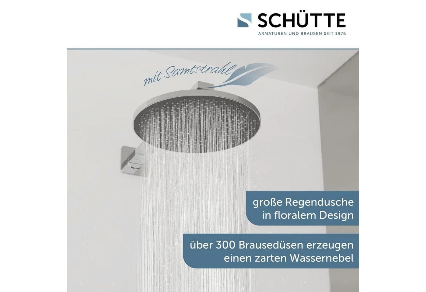 Kopfbrause SCHÜTTE CAPRI Regendusche Chrom Anthrazit - Bild 3
