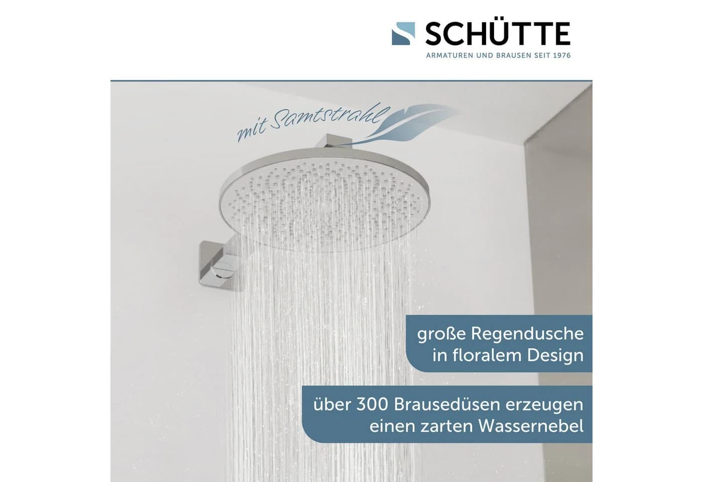 Schütte Kopfbrause CAPRI Regendusche Silber Samtstrahltechnologie - Bild 3