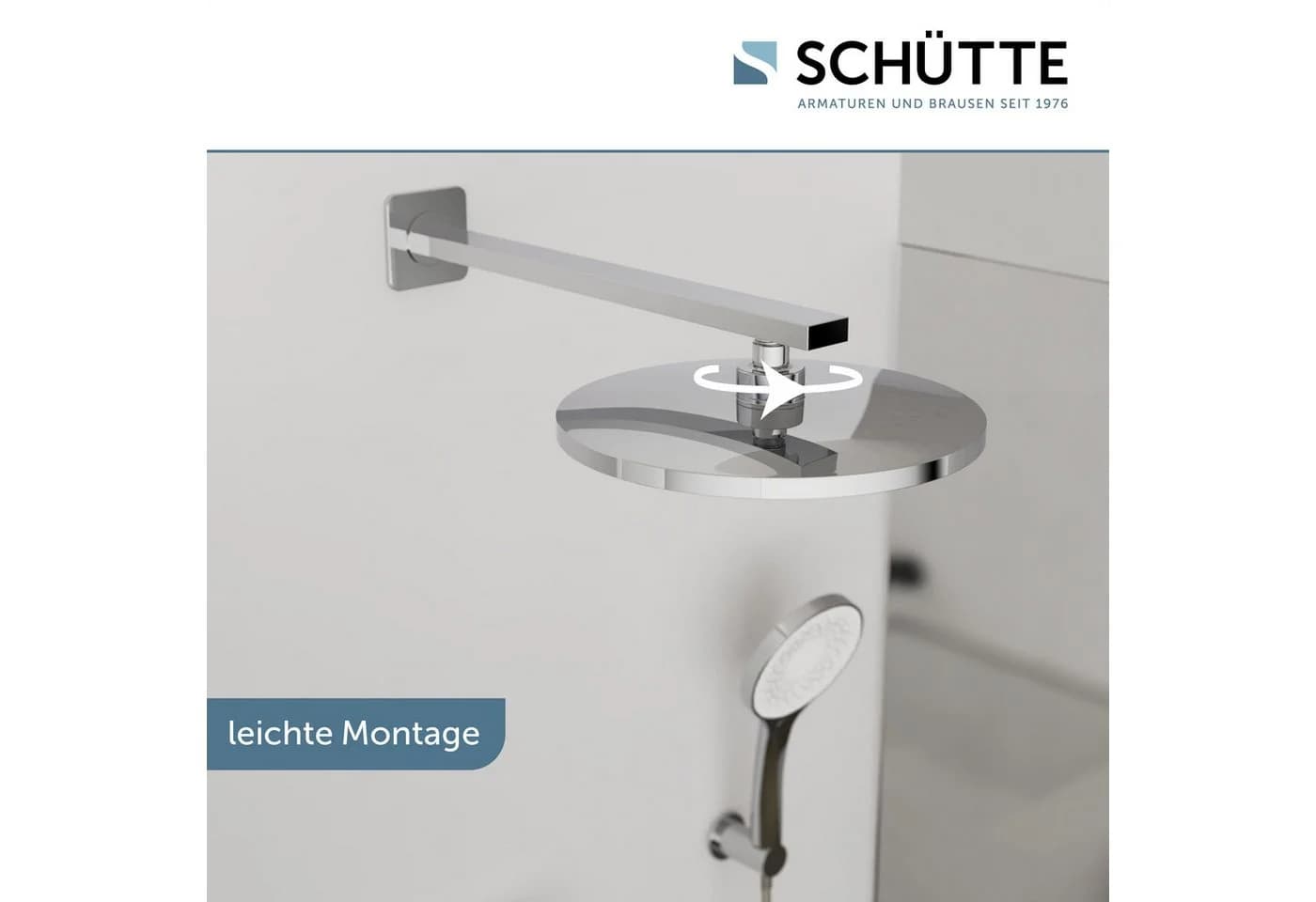 Schütte Kopfbrause CAPRI Regendusche Silber Samtstrahltechnologie - Bild 4