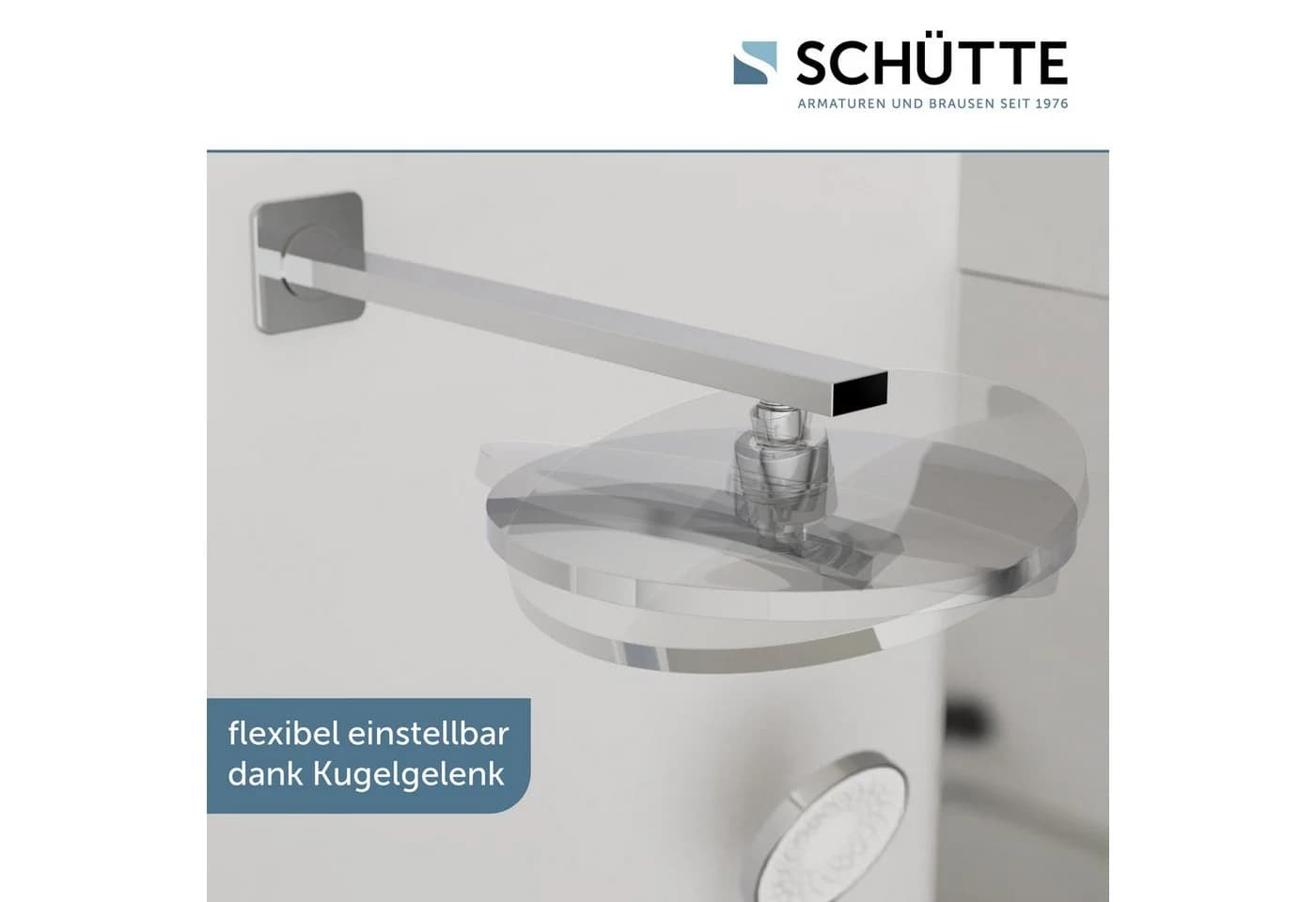 Schütte Kopfbrause CAPRI Regendusche Silber Samtstrahltechnologie - Bild 5