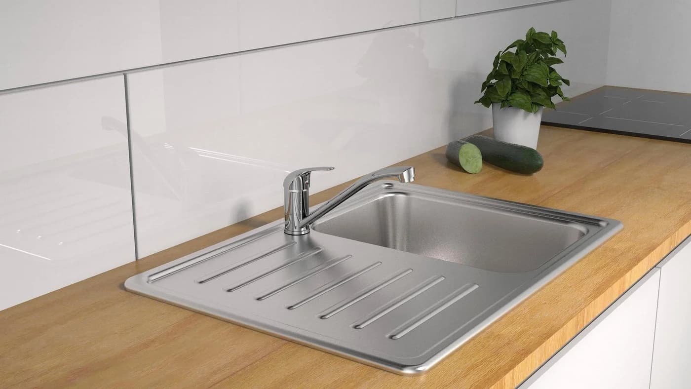 Schütte Spültischarmatur ATHOS 360° schwenkbar silber