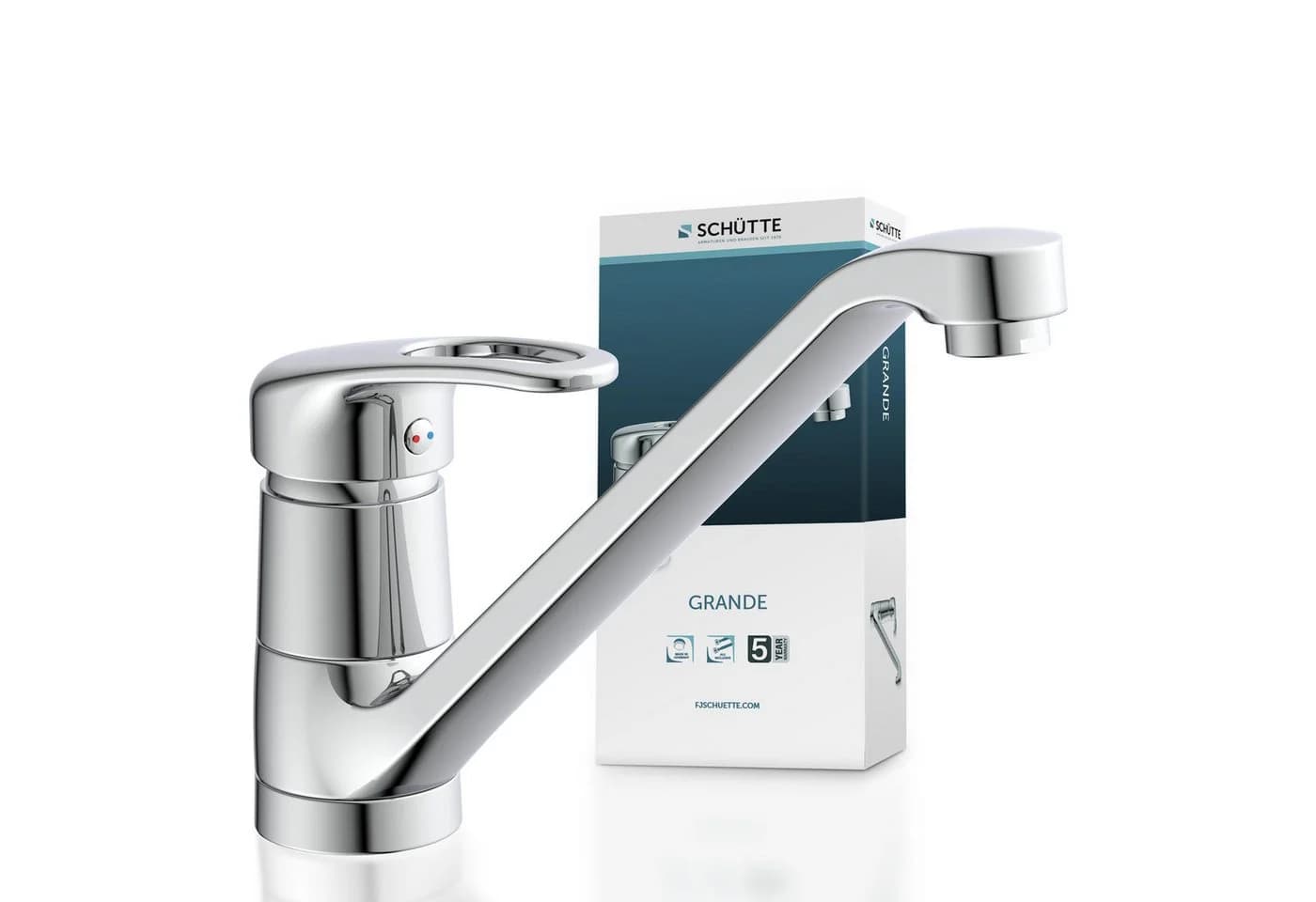 SCHÜTTE GRANDE Spültischarmatur Chrom 360° schwenkbar Messing - Bild 2