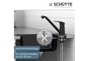 SCHÜTTE GRANDE Spültischarmatur Schwarz 360° Schwenkbar Bild 3