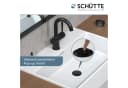 Schütte Waschtischarmatur CORNWALL Schwarz mit Cold-Start und Pop-up Bild 3