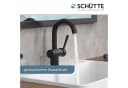 Schütte Waschtischarmatur CORNWALL Schwarz mit Cold-Start und Pop-up Bild 4