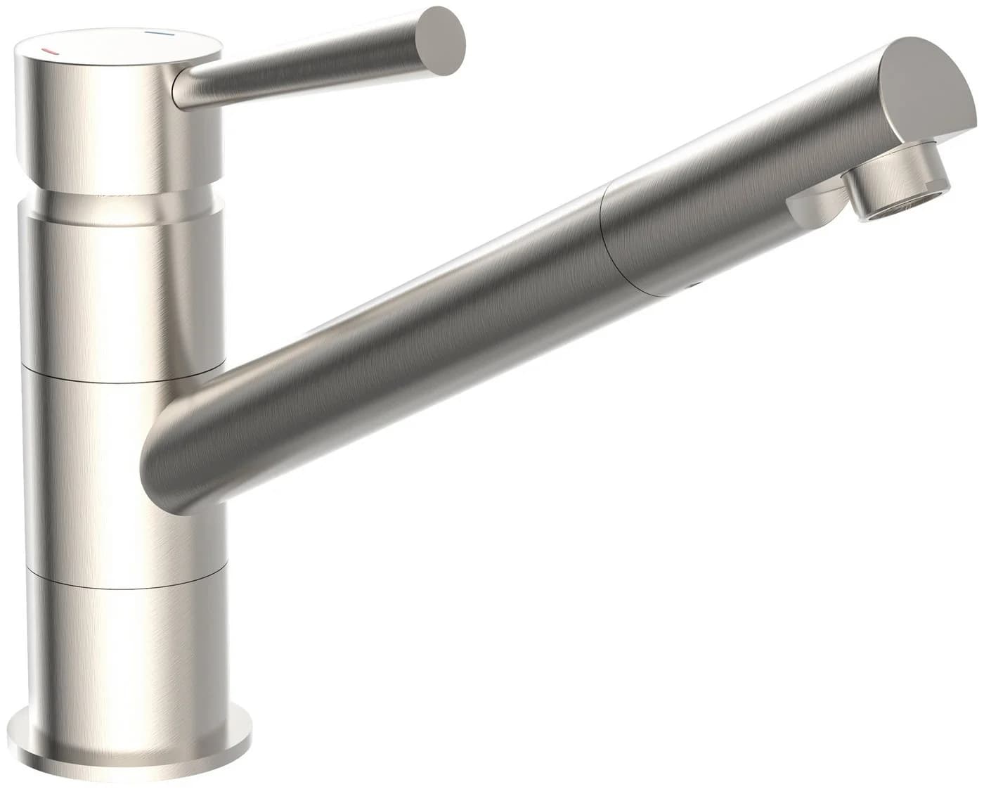 SCHÜTTE Cornwall Spültischarmatur Silber Edelstahloptik mit schwenkbarem Auslauf - Bild 2