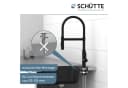 Schütte Spültischarmatur MIAMI Schwarz Cold-Start 360° schwenkbar Bild 5