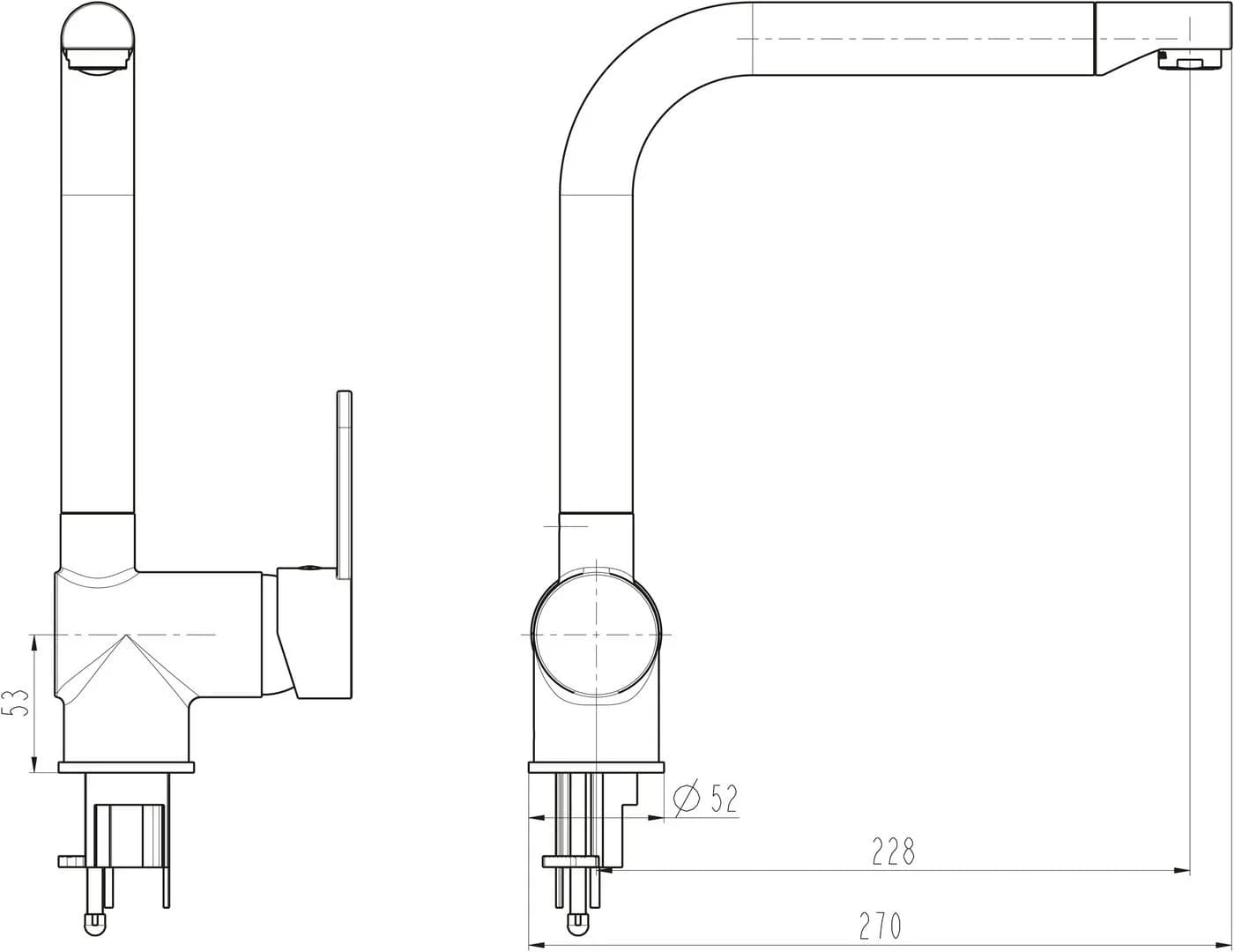 SCHÜTTE Rio Spültischarmatur Grau Chrom 360° schwenkbar - Bild 5