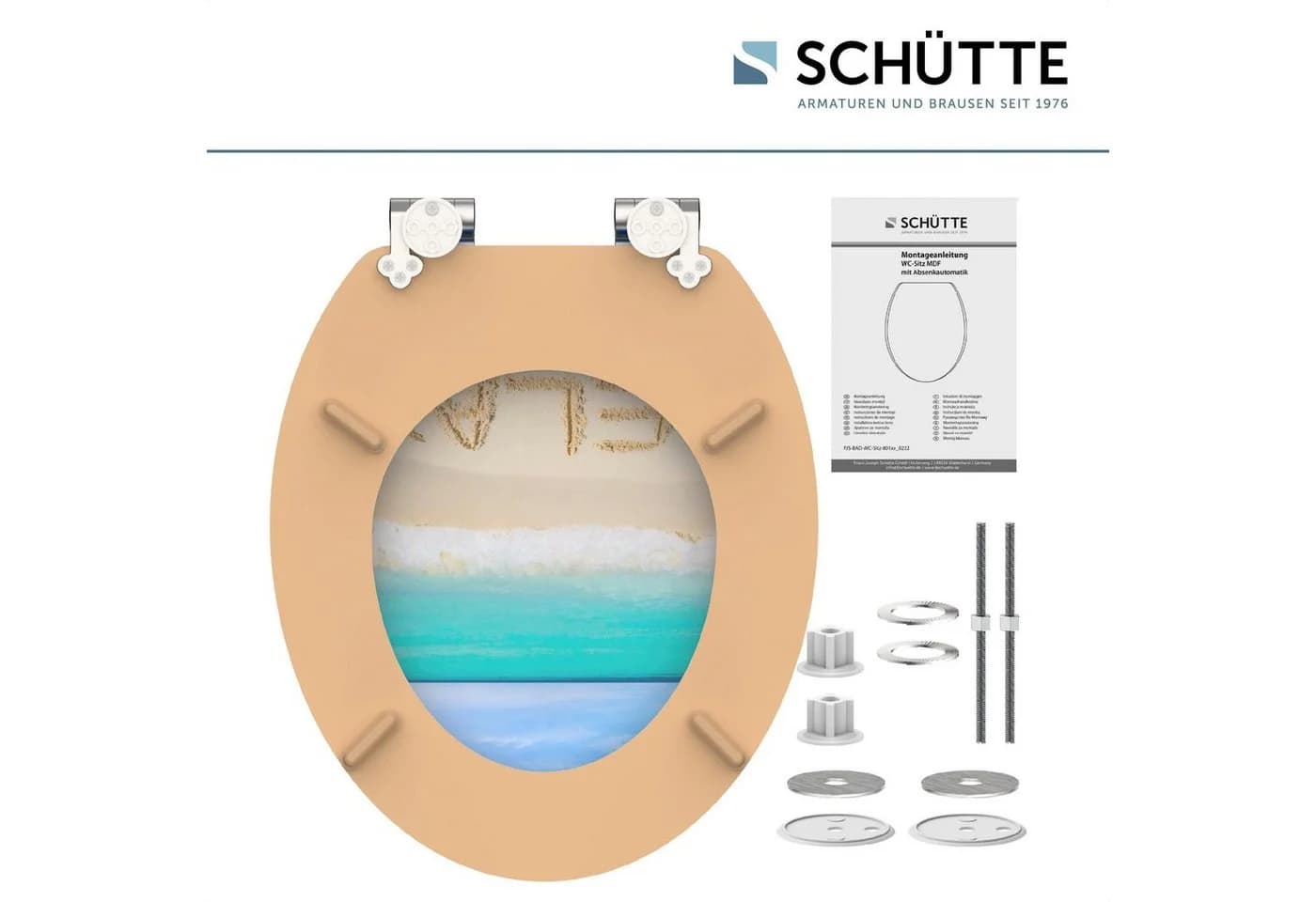 Schütte WC-Sitz Relax mit Absenkautomatik und Strandmotiv - Bild 5