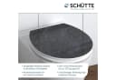Schütte WC-Sitz BLACK STONE Schwarz MDF High Gloss mit Absenkautomatik Bild 1