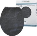 Schütte WC-Sitz BLACK STONE Schwarz MDF High Gloss mit Absenkautomatik Bild 2