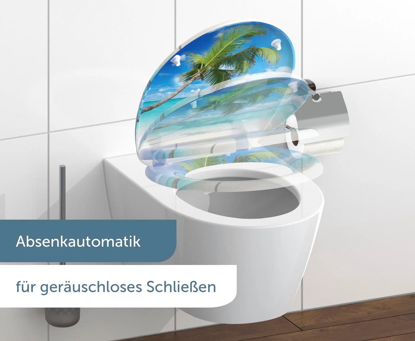 Schütte WC-Sitz CARRIBEAN Duroplast mit Absenkautomatik und Schnellverschluss - Bild 2