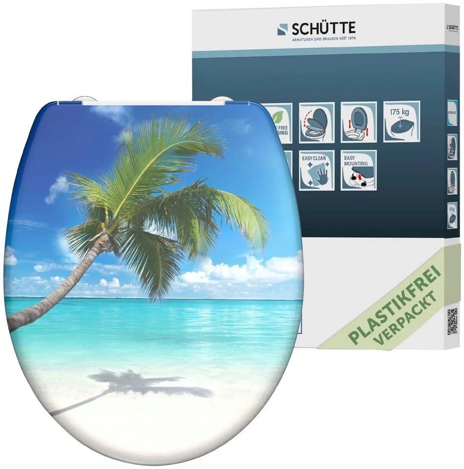 Schütte WC-Sitz CARRIBEAN Duroplast mit Absenkautomatik und Schnellverschluss - Bild 3