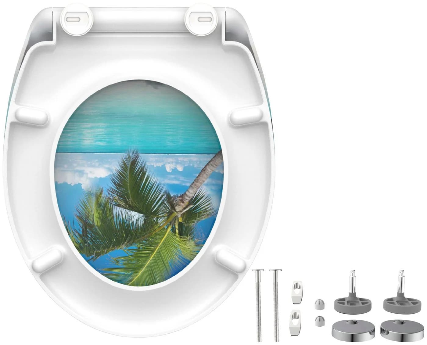 Schütte WC-Sitz CARRIBEAN Duroplast mit Absenkautomatik und Schnellverschluss - Bild 5