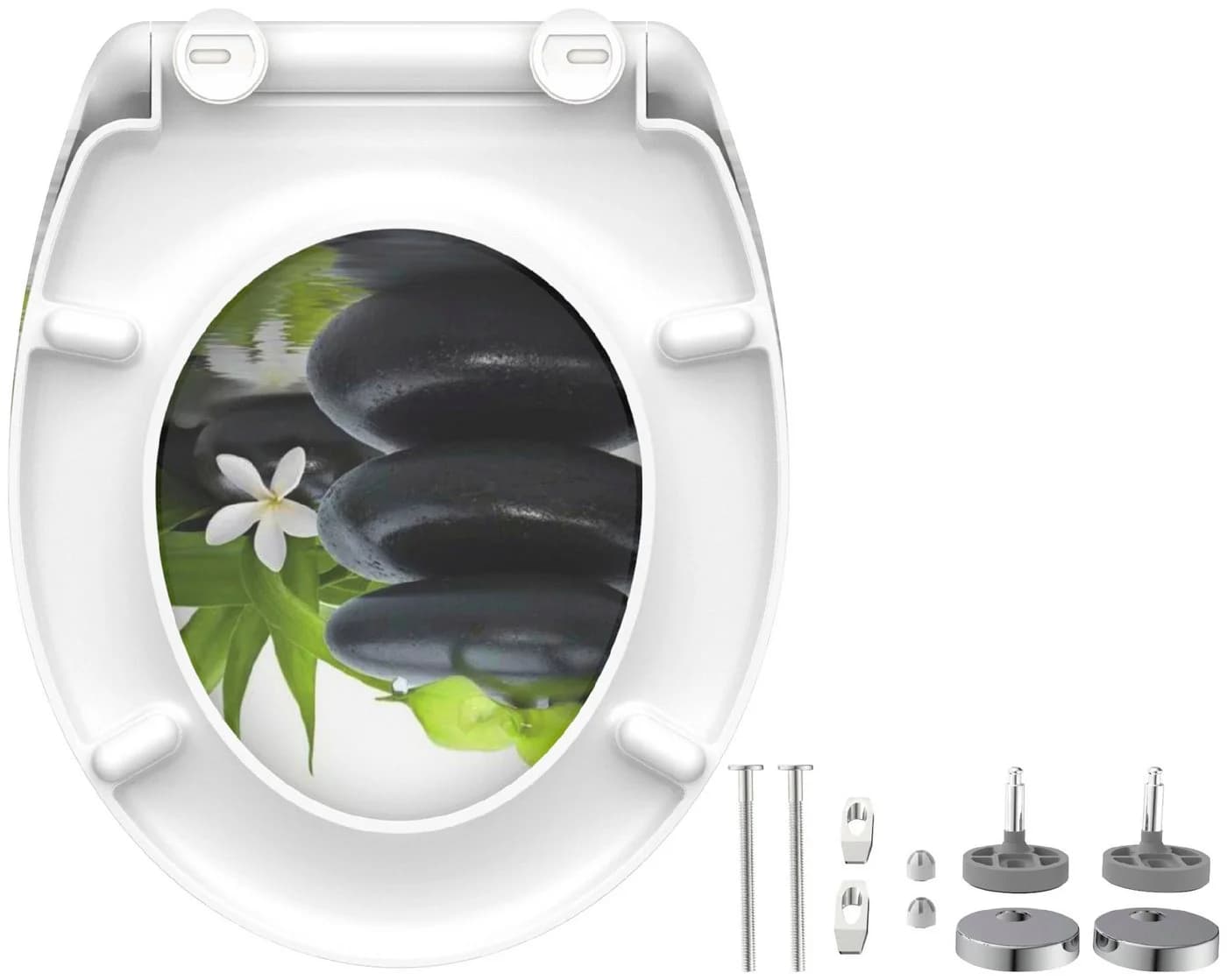 SCHÜTTE WC-Sitz Jasmin Duroplast mit Absenkautomatik und Motivdruck - Bild 5